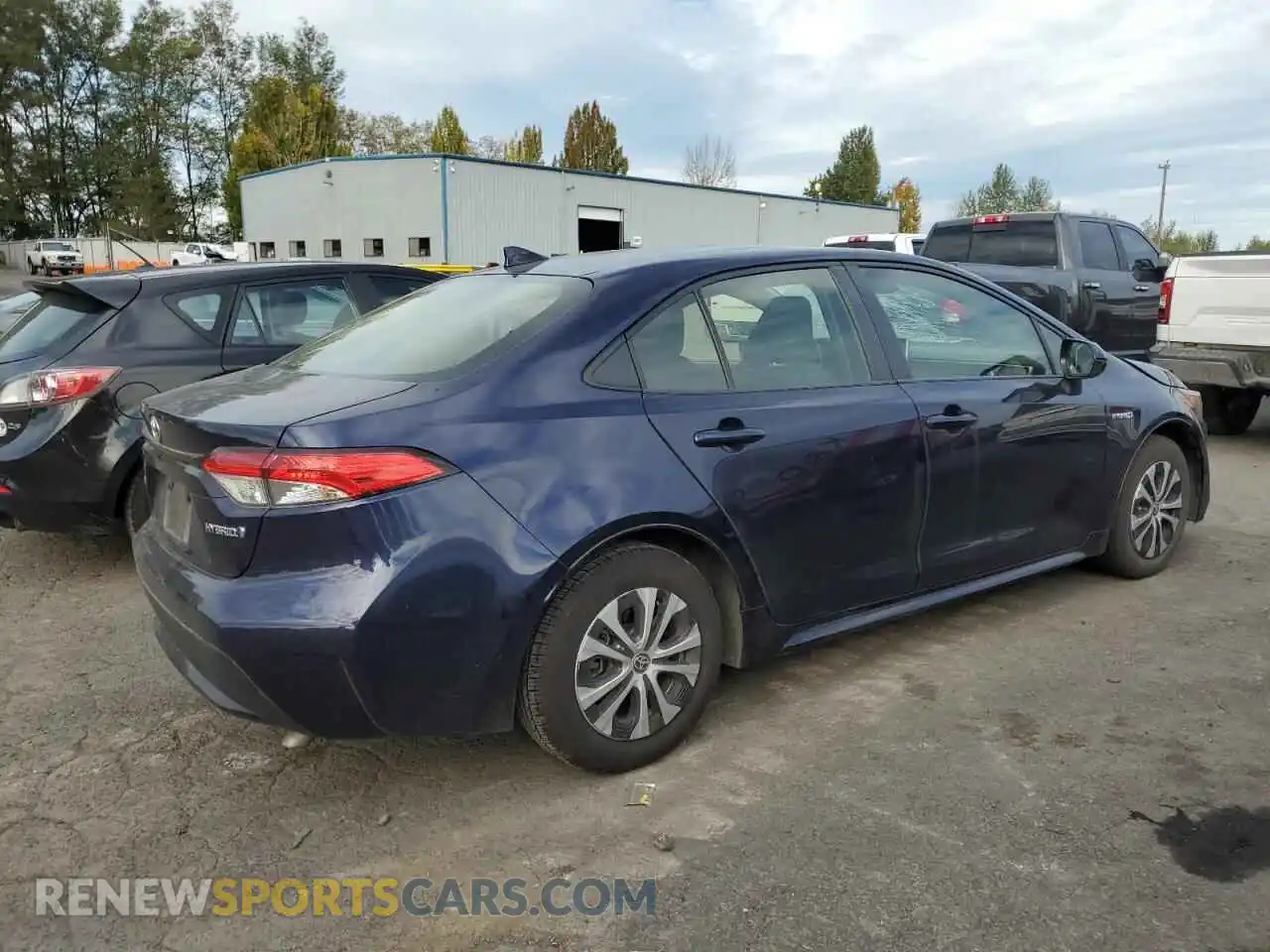 3 Фотография поврежденного автомобиля JTDEAMDE4MJ009171 TOYOTA COROLLA 2021
