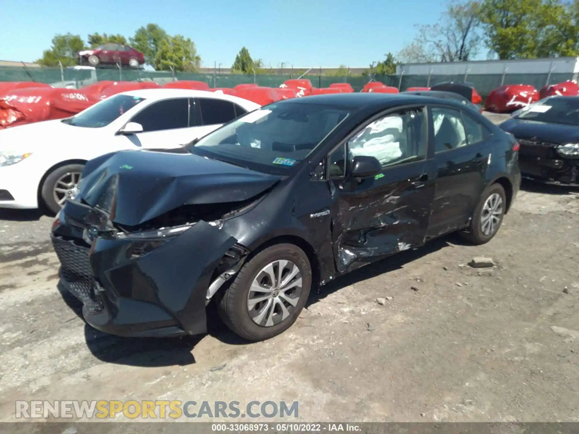2 Photograph of a damaged car JTDEAMDE4MJ010093 TOYOTA COROLLA 2021