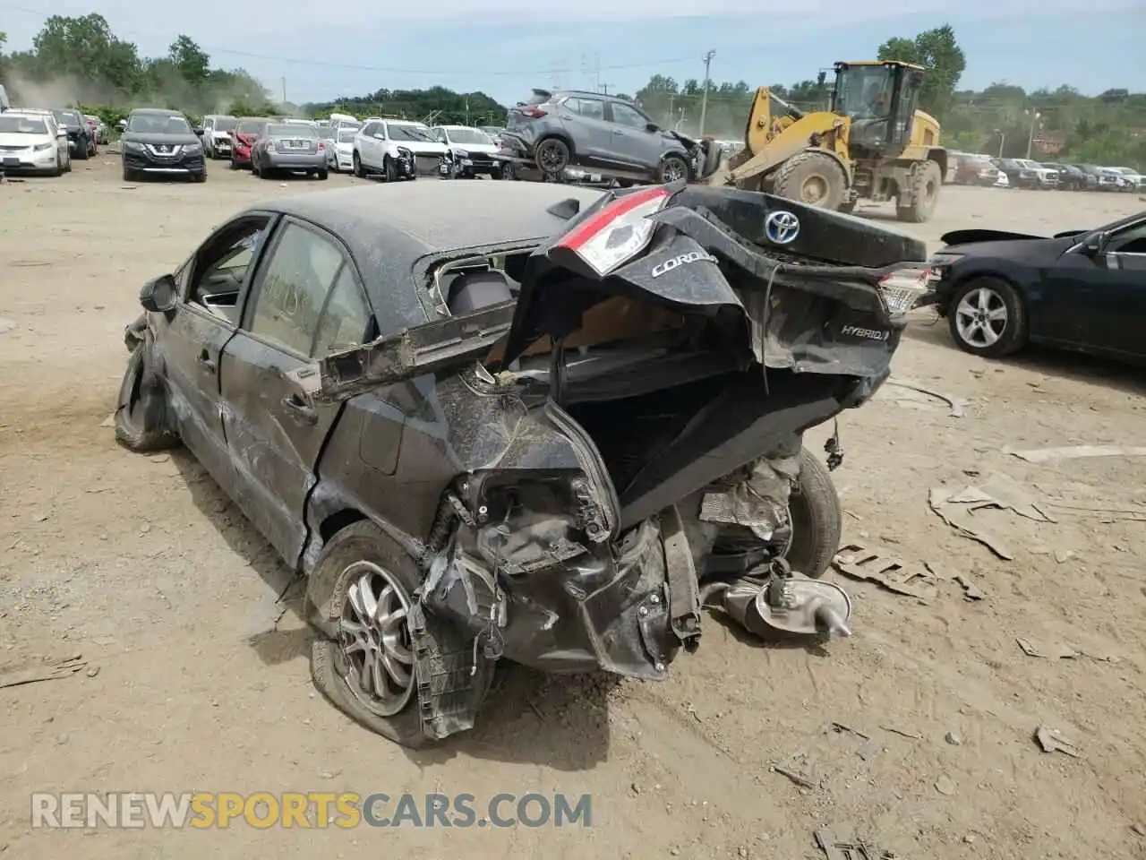3 Photograph of a damaged car JTDEAMDE4MJ010482 TOYOTA COROLLA 2021