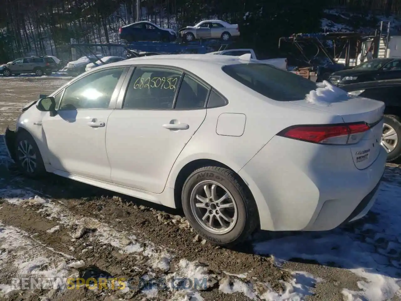 2 Photograph of a damaged car JTDEAMDE4MJ013589 TOYOTA COROLLA 2021
