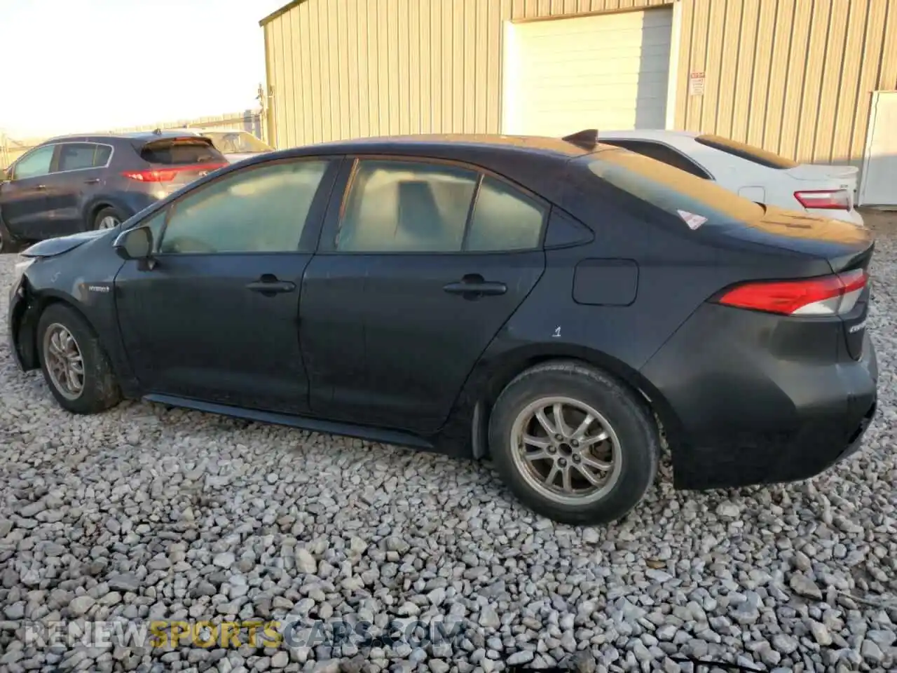 2 Photograph of a damaged car JTDEAMDE4MJ016265 TOYOTA COROLLA 2021