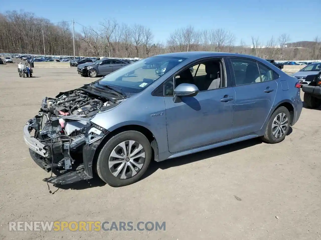 1 Photograph of a damaged car JTDEAMDE4MJ018985 TOYOTA COROLLA 2021