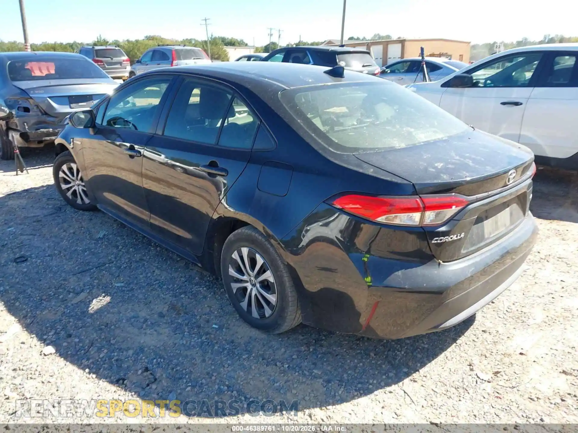 3 fotografías del automóvil dañado JTDEAMDE4MJ019232 TOYOTA COROLLA 2021
