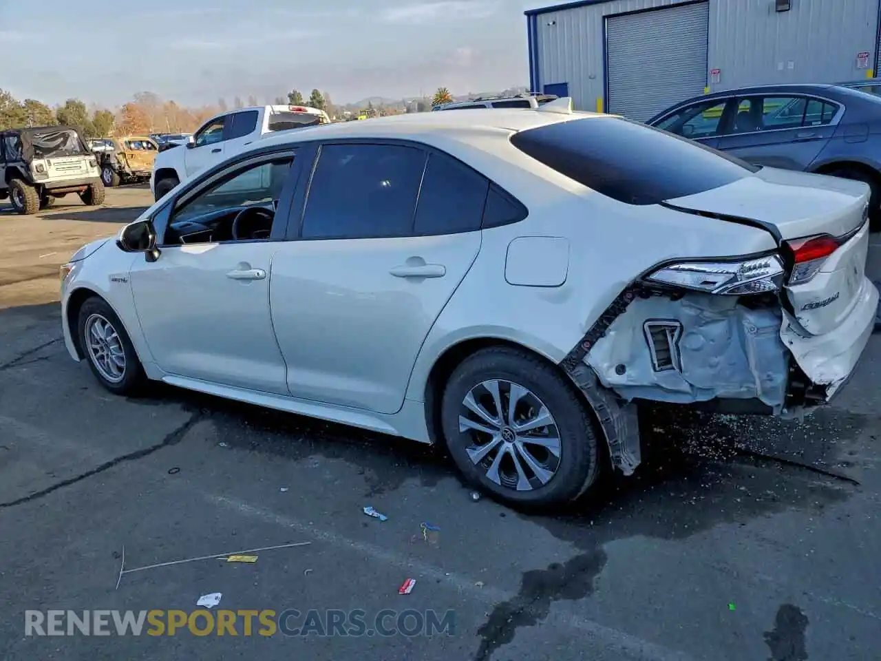 2 Photograph of a damaged car JTDEAMDE4MJ021479 TOYOTA COROLLA 2021