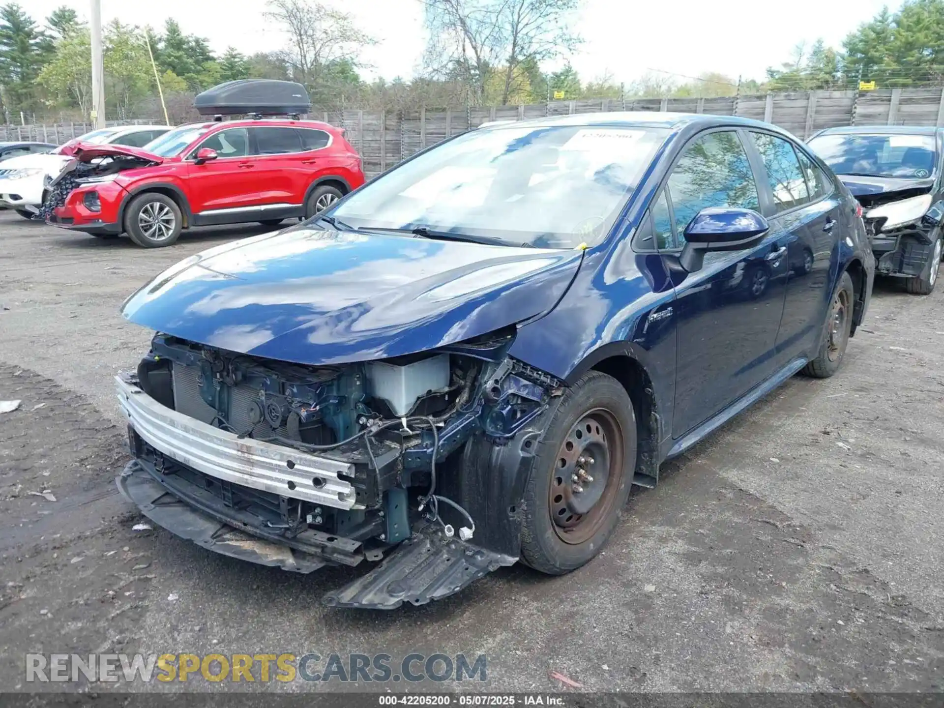 2 Photograph of a damaged car JTDEAMDE4MJ031901 TOYOTA COROLLA 2021