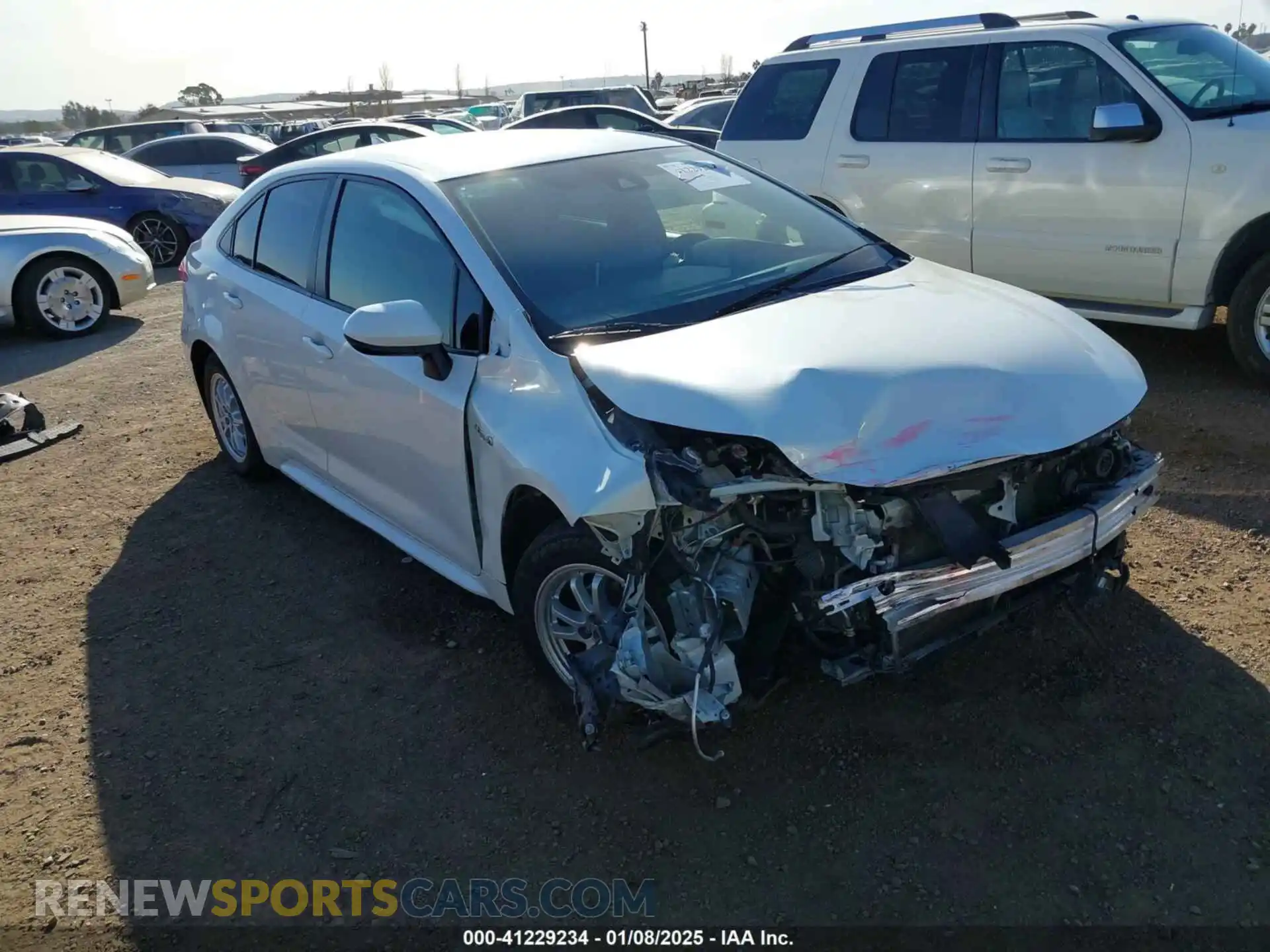 1 Photograph of a damaged car JTDEAMDE4MJ033003 TOYOTA COROLLA 2021
