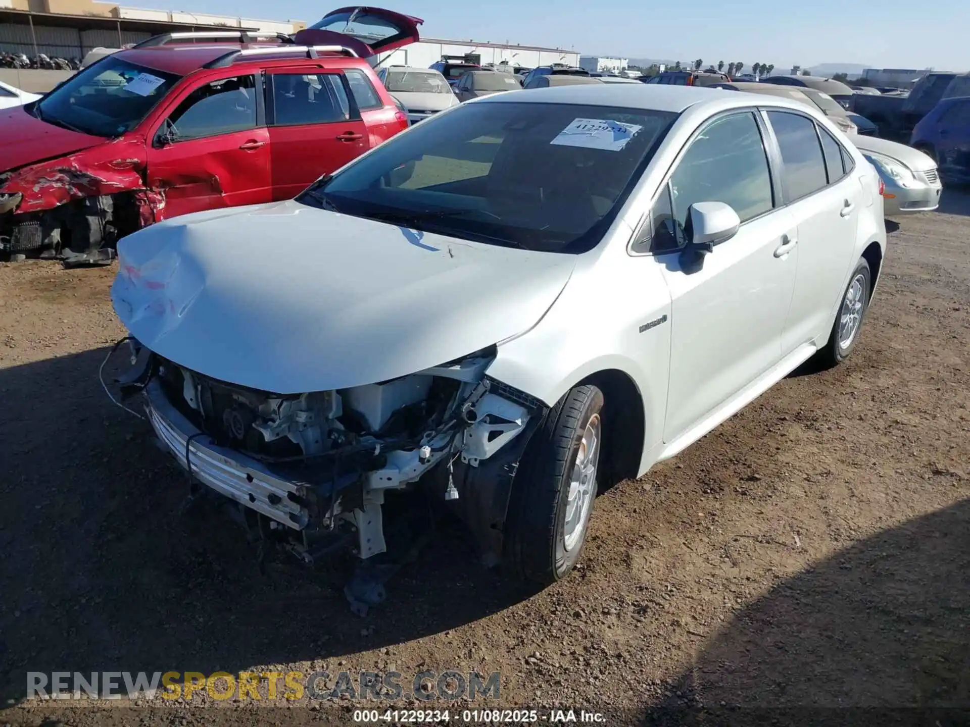 2 Photograph of a damaged car JTDEAMDE4MJ033003 TOYOTA COROLLA 2021