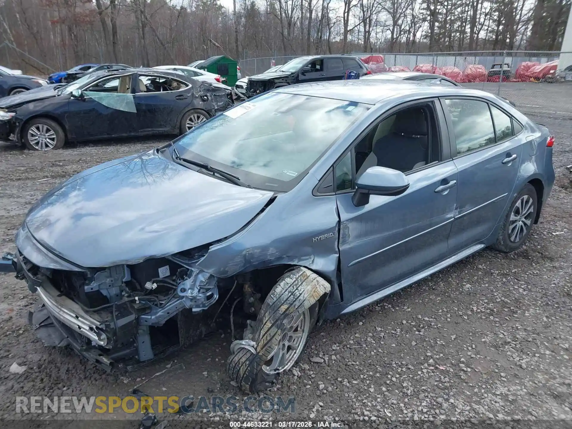 2 Photograph of a damaged car JTDEAMDE5MJ001385 TOYOTA COROLLA 2021