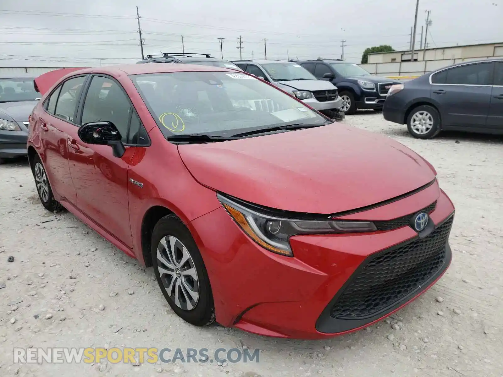 1 Photograph of a damaged car JTDEAMDE5MJ007719 TOYOTA COROLLA 2021