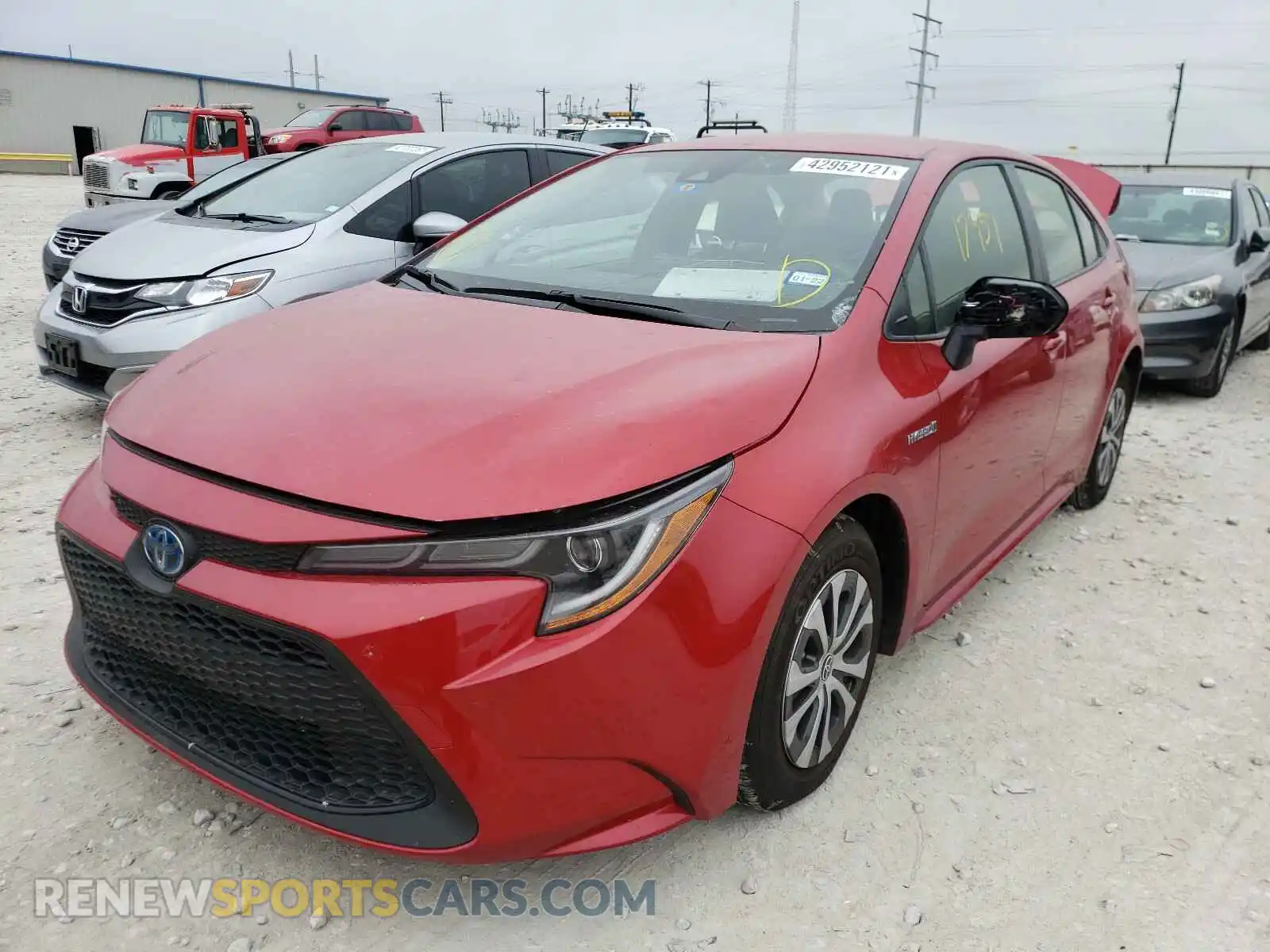2 Photograph of a damaged car JTDEAMDE5MJ007719 TOYOTA COROLLA 2021
