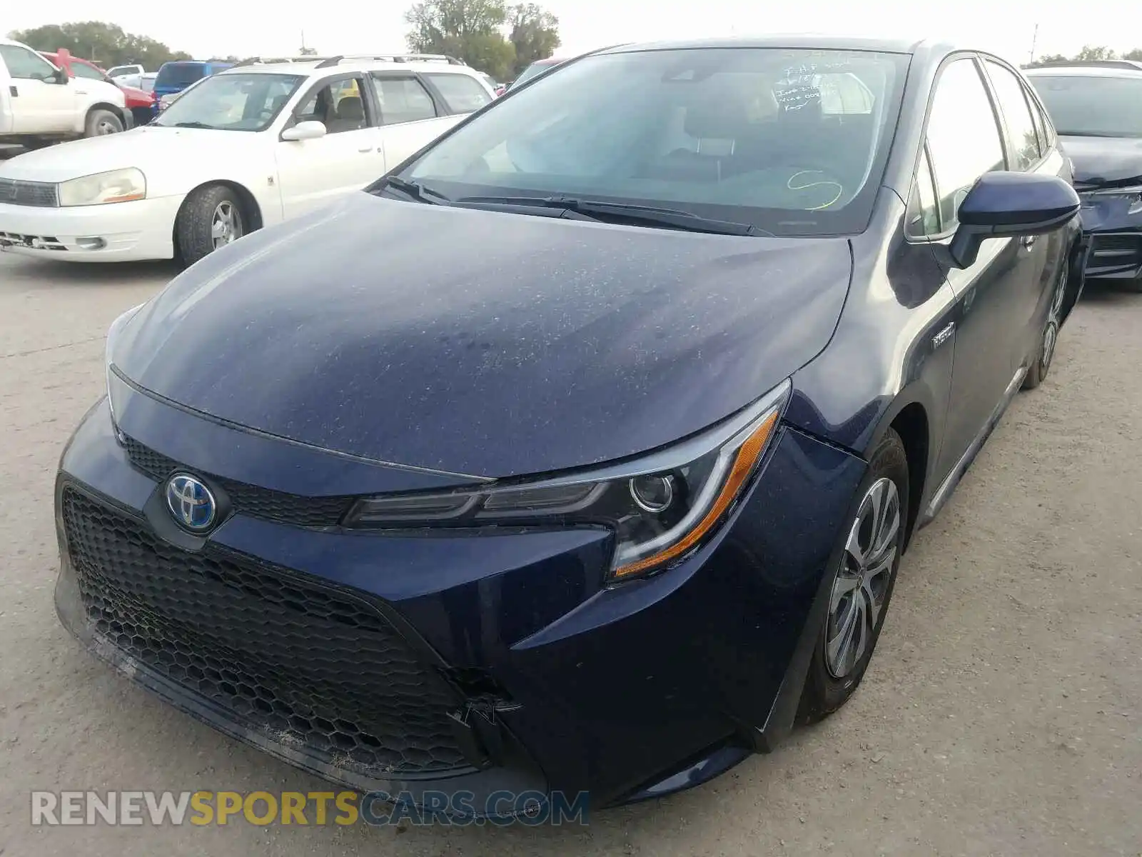 2 Photograph of a damaged car JTDEAMDE5MJ008580 TOYOTA COROLLA 2021