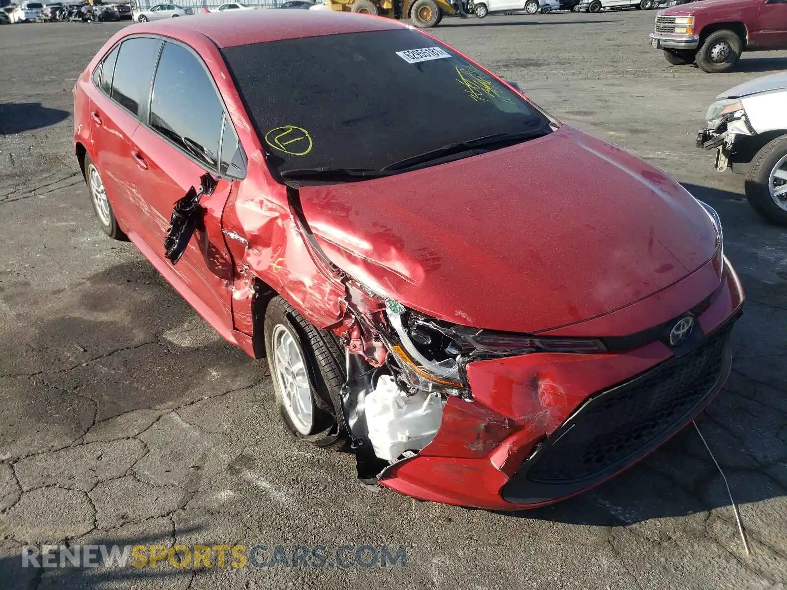 1 fotografías del automóvil dañado JTDEAMDE5MJ019756 TOYOTA COROLLA 2021