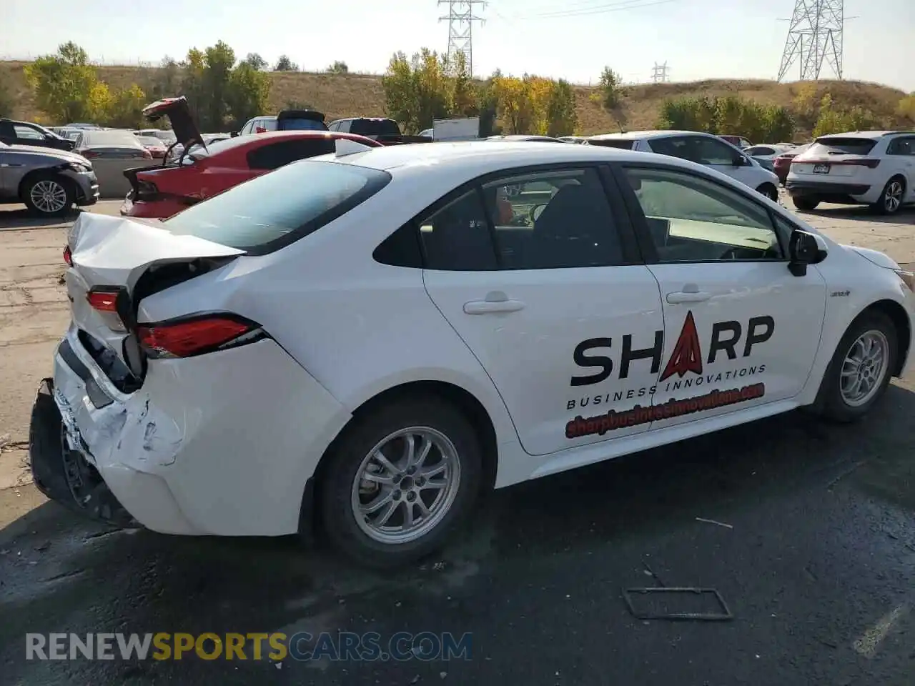 3 Photograph of a damaged car JTDEAMDE5MJ032829 TOYOTA COROLLA 2021