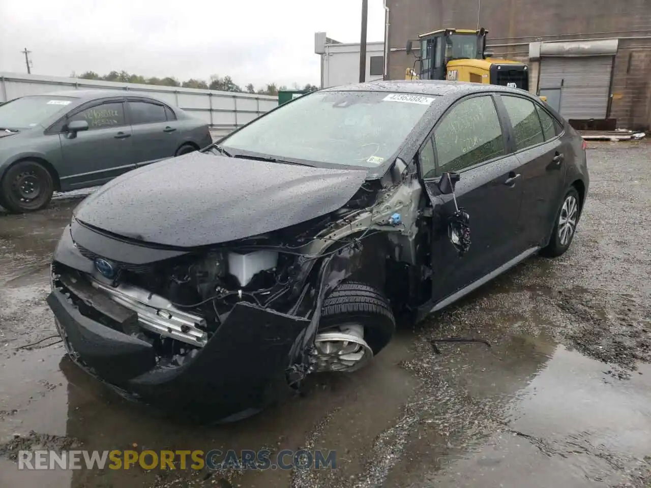 2 fotografías del automóvil dañado JTDEAMDE6MJ001492 TOYOTA COROLLA 2021