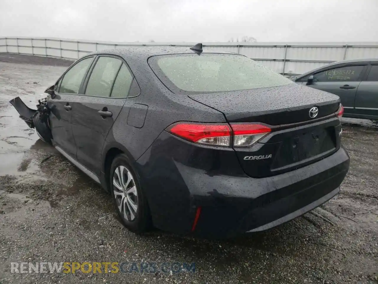 3 fotografías del automóvil dañado JTDEAMDE6MJ001492 TOYOTA COROLLA 2021