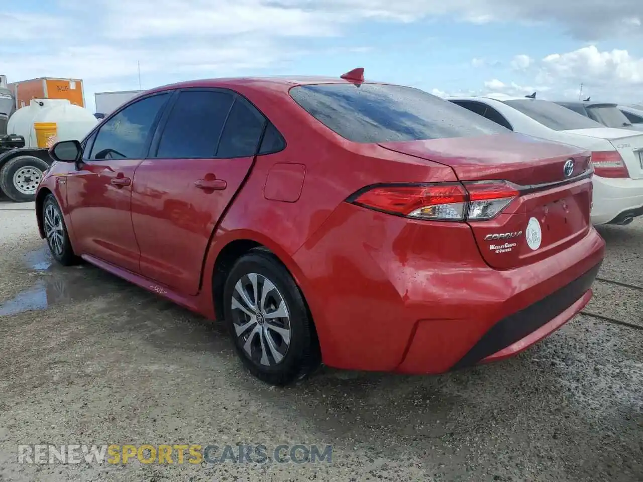 2 Photograph of a damaged car JTDEAMDE6MJ002190 TOYOTA COROLLA 2021