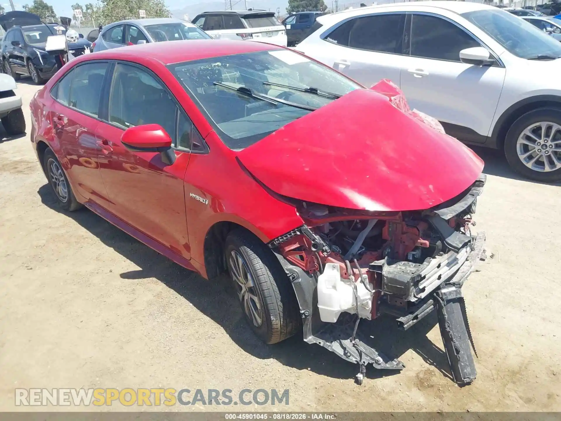 1 Photograph of a damaged car JTDEAMDE6MJ008877 TOYOTA COROLLA 2021
