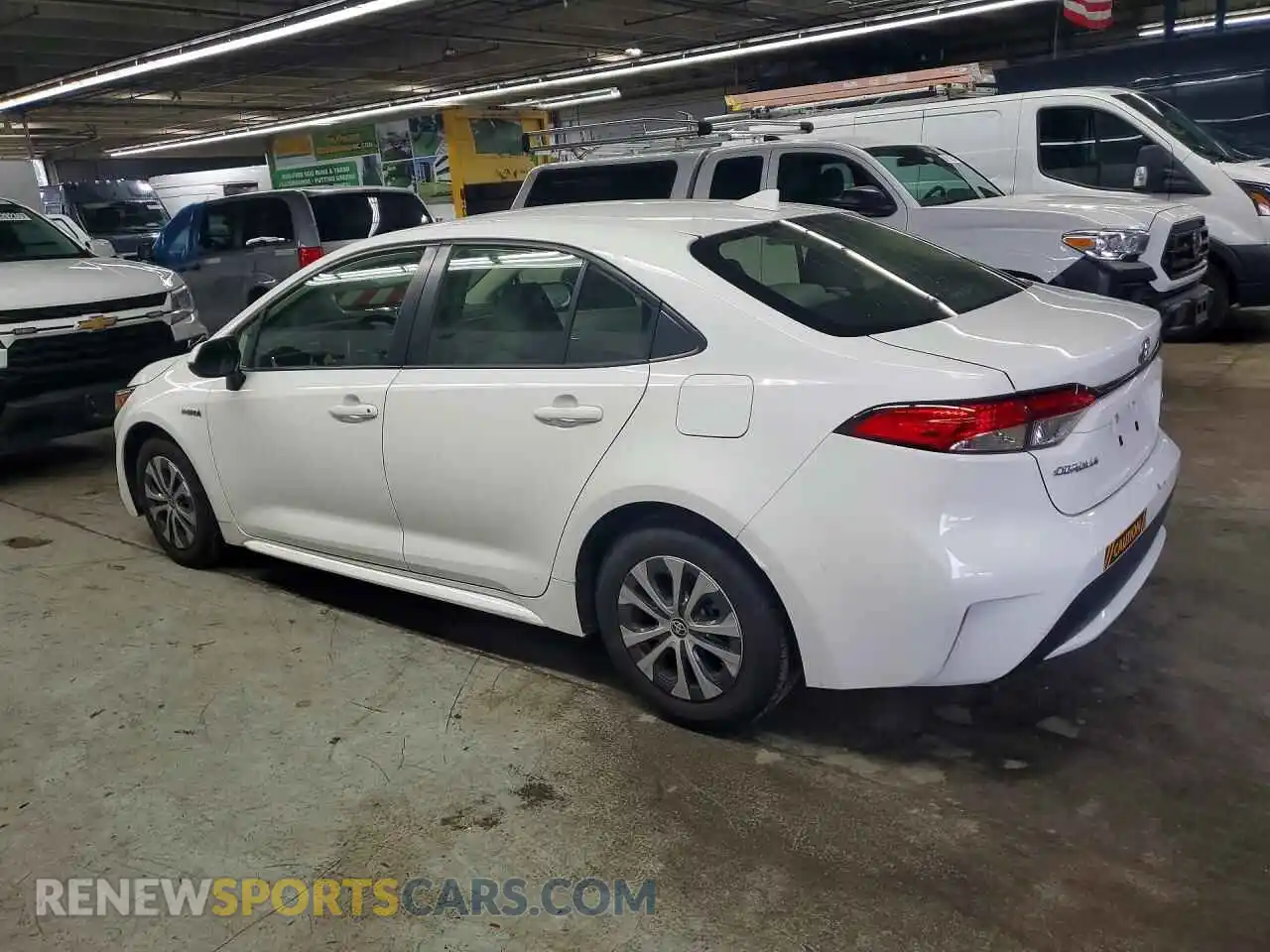 2 Photograph of a damaged car JTDEAMDE6MJ011908 TOYOTA COROLLA 2021