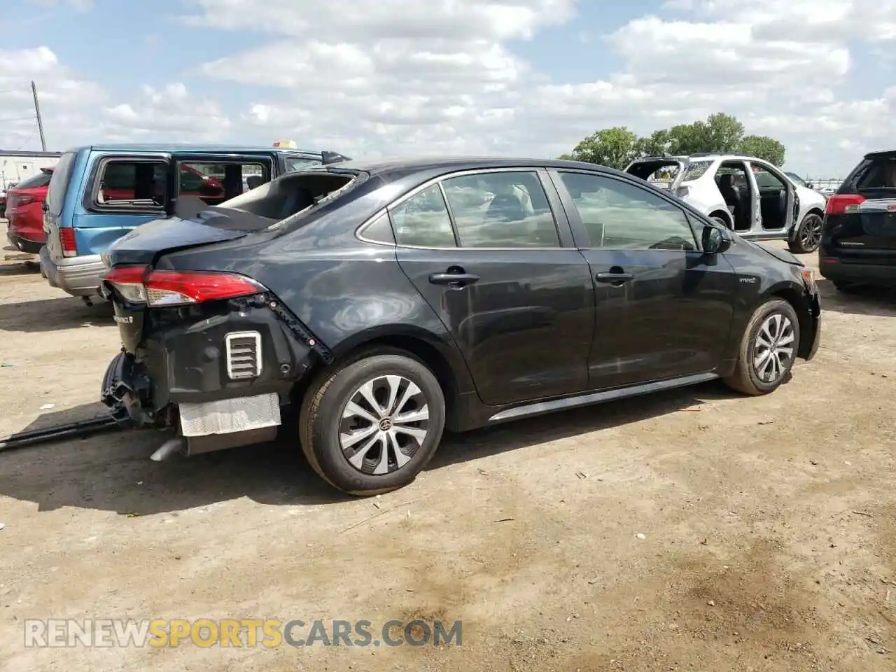 3 Photograph of a damaged car JTDEAMDE6MJ019555 TOYOTA COROLLA 2021