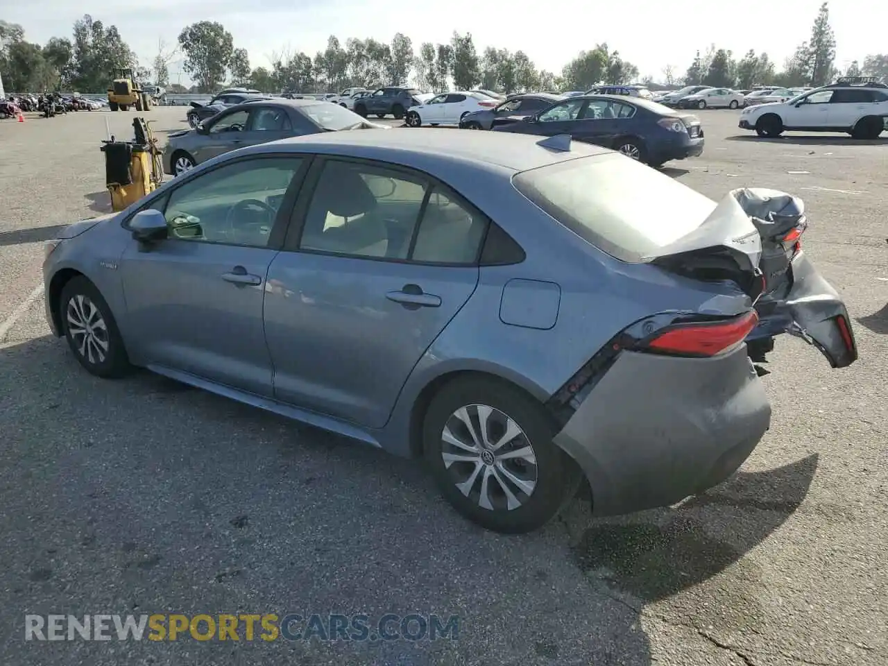 2 Photograph of a damaged car JTDEAMDE6MJ022780 TOYOTA COROLLA 2021