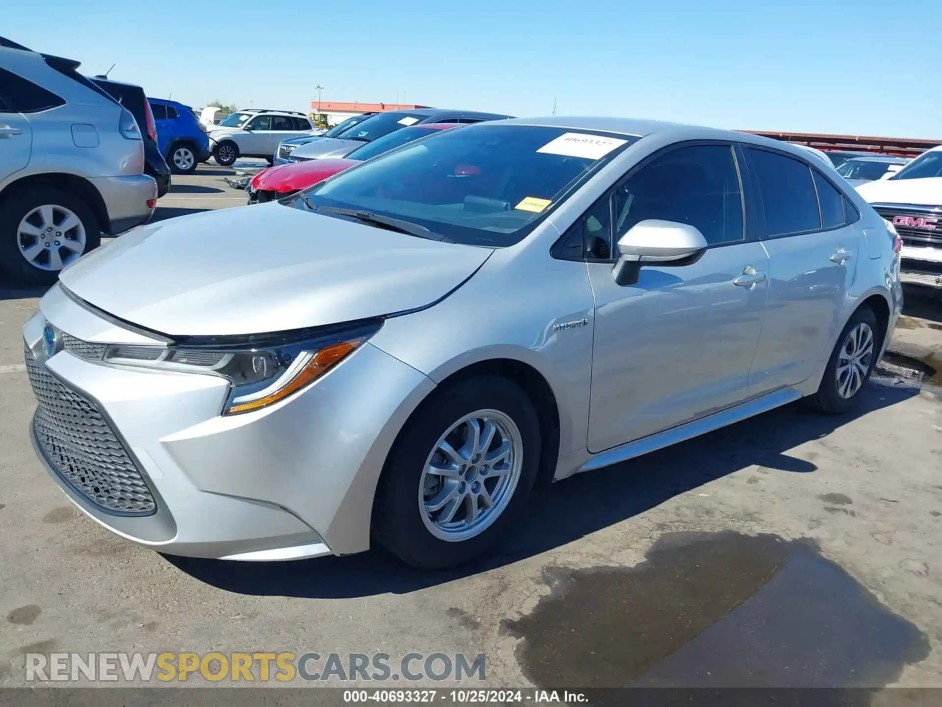 2 Photograph of a damaged car JTDEAMDE6MJ025680 TOYOTA COROLLA 2021