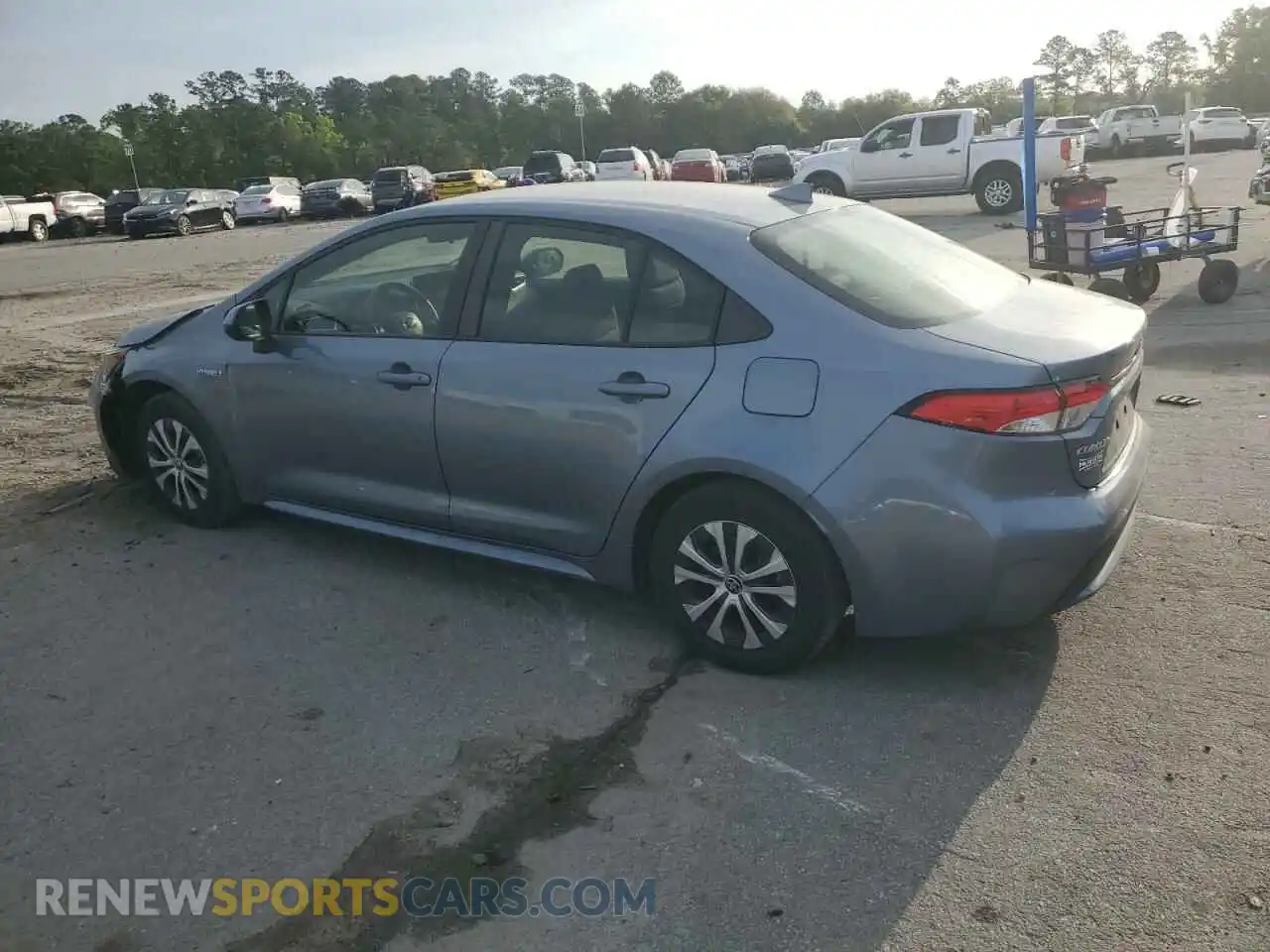 2 Photograph of a damaged car JTDEAMDE6MJ028157 TOYOTA COROLLA 2021