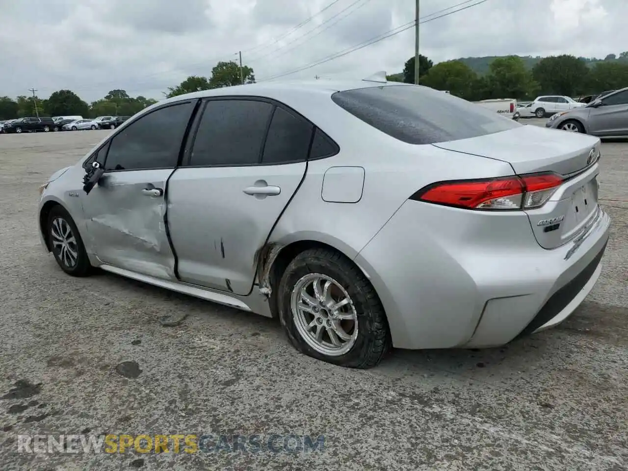 2 Photograph of a damaged car JTDEAMDE6MJ035609 TOYOTA COROLLA 2021