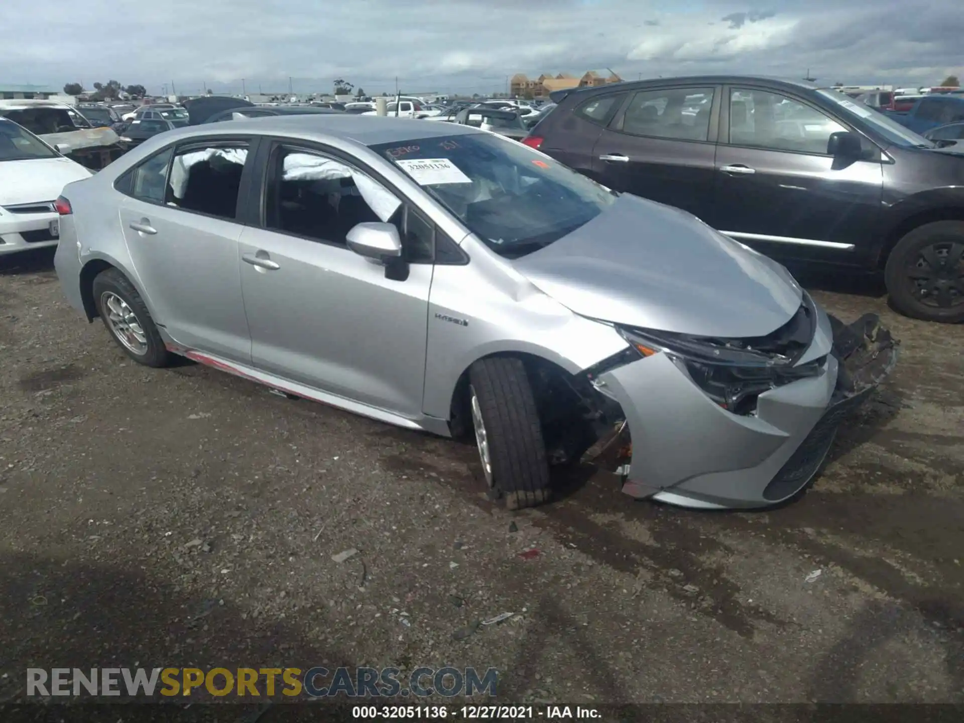 1 Photograph of a damaged car JTDEAMDE7MJ000352 TOYOTA COROLLA 2021