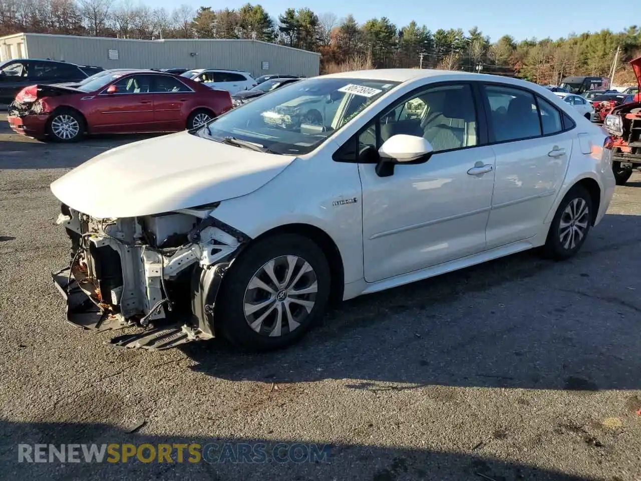 1 Photograph of a damaged car JTDEAMDE7MJ008063 TOYOTA COROLLA 2021