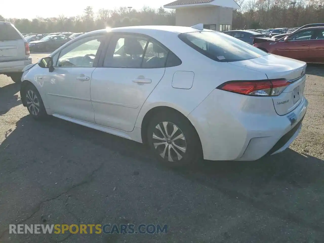 2 Photograph of a damaged car JTDEAMDE7MJ008063 TOYOTA COROLLA 2021