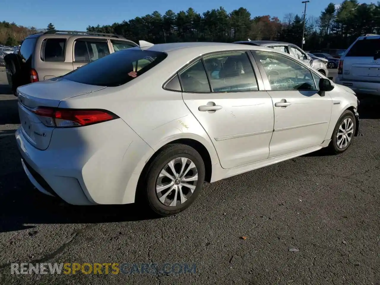 3 Photograph of a damaged car JTDEAMDE7MJ008063 TOYOTA COROLLA 2021