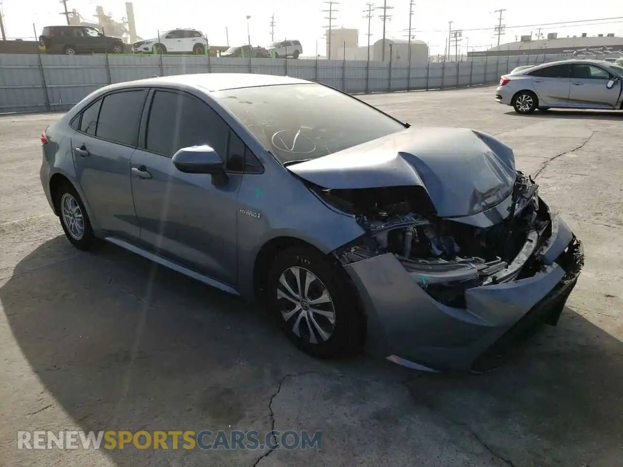 1 Photograph of a damaged car JTDEAMDE7MJ009388 TOYOTA COROLLA 2021