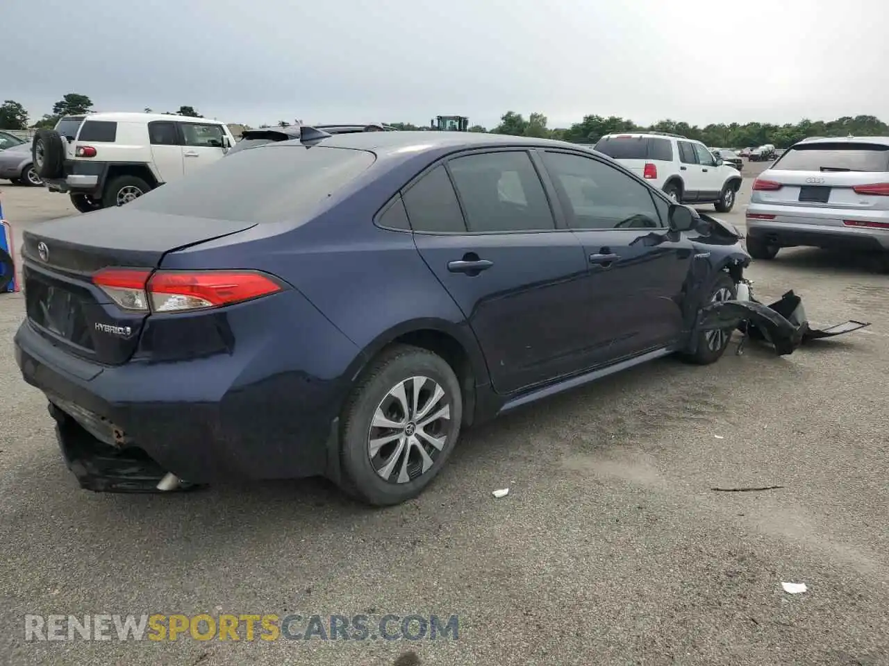 3 Photograph of a damaged car JTDEAMDE7MJ010105 TOYOTA COROLLA 2021