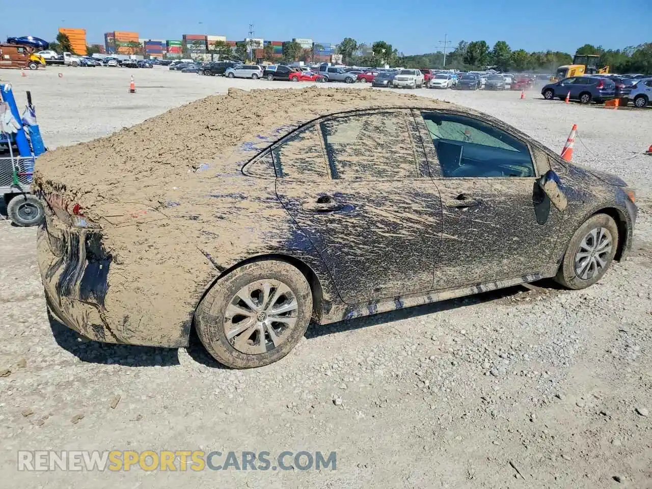 3 fotografías del automóvil dañado JTDEAMDE7MJ021220 TOYOTA COROLLA 2021