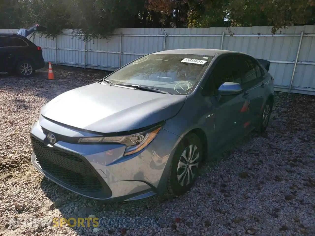2 Photograph of a damaged car JTDEAMDE7MJ024070 TOYOTA COROLLA 2021