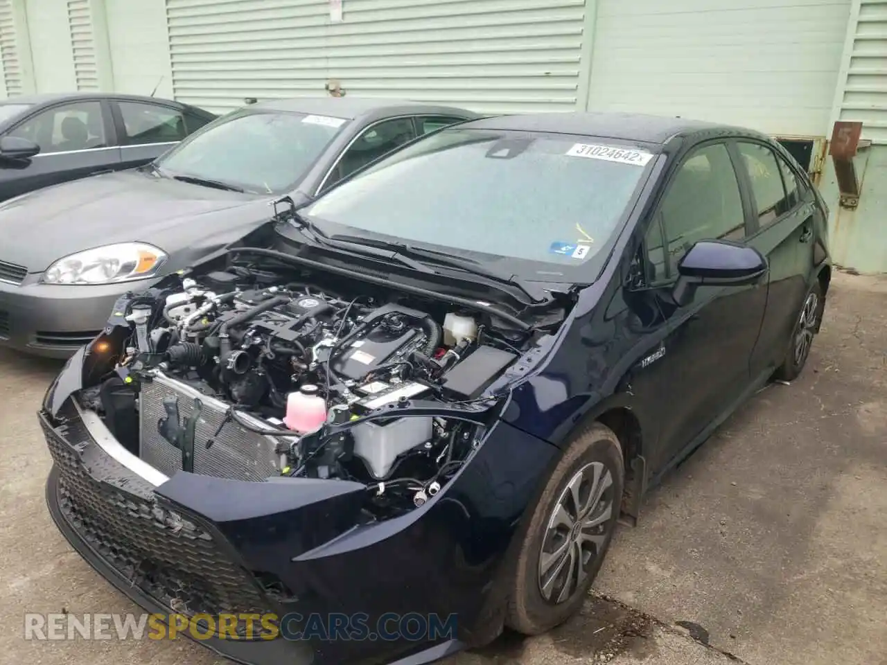 2 Photograph of a damaged car JTDEAMDE7MJ030516 TOYOTA COROLLA 2021