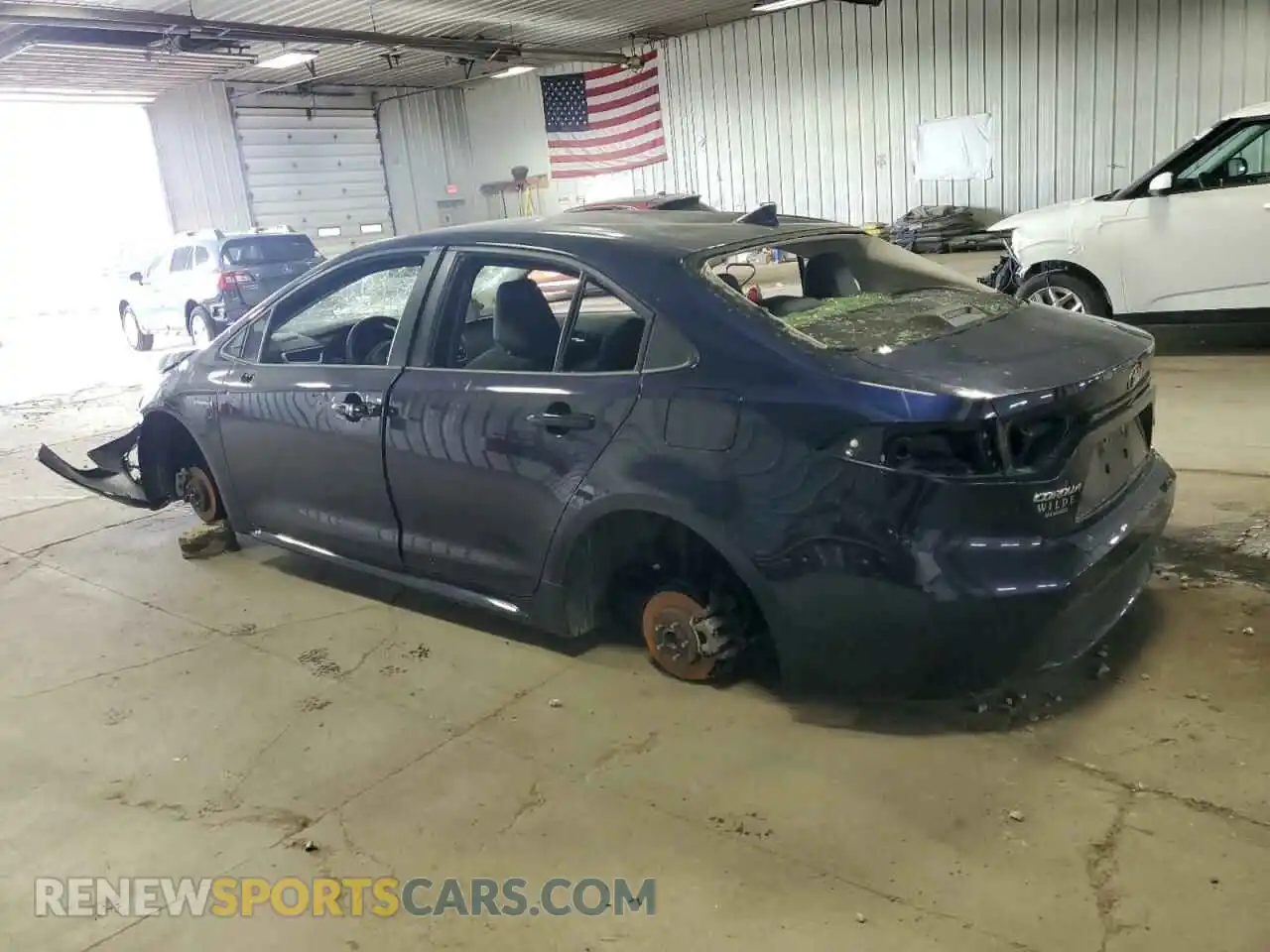 2 Photograph of a damaged car JTDEAMDE8MJ003602 TOYOTA COROLLA 2021