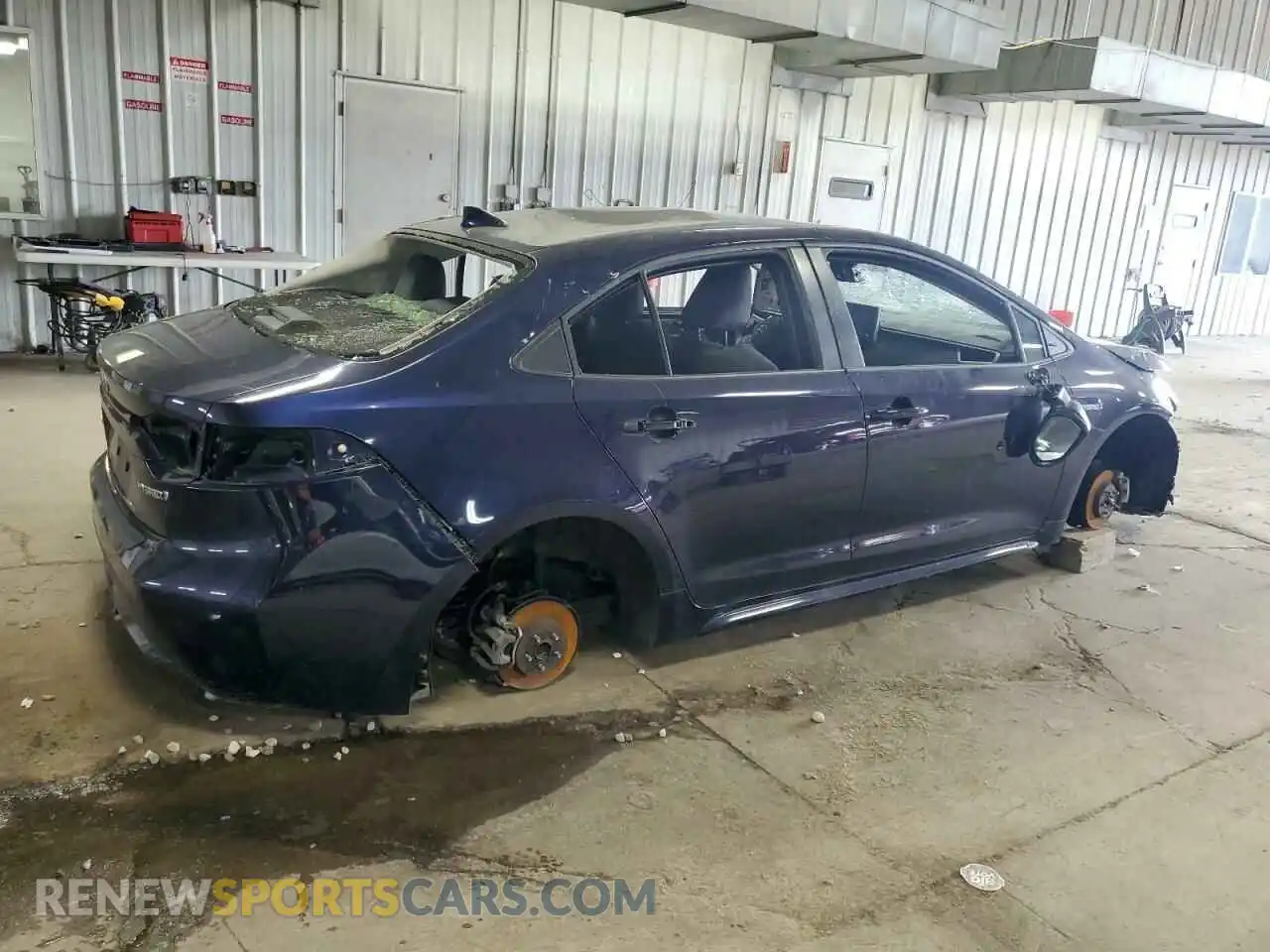 3 Photograph of a damaged car JTDEAMDE8MJ003602 TOYOTA COROLLA 2021