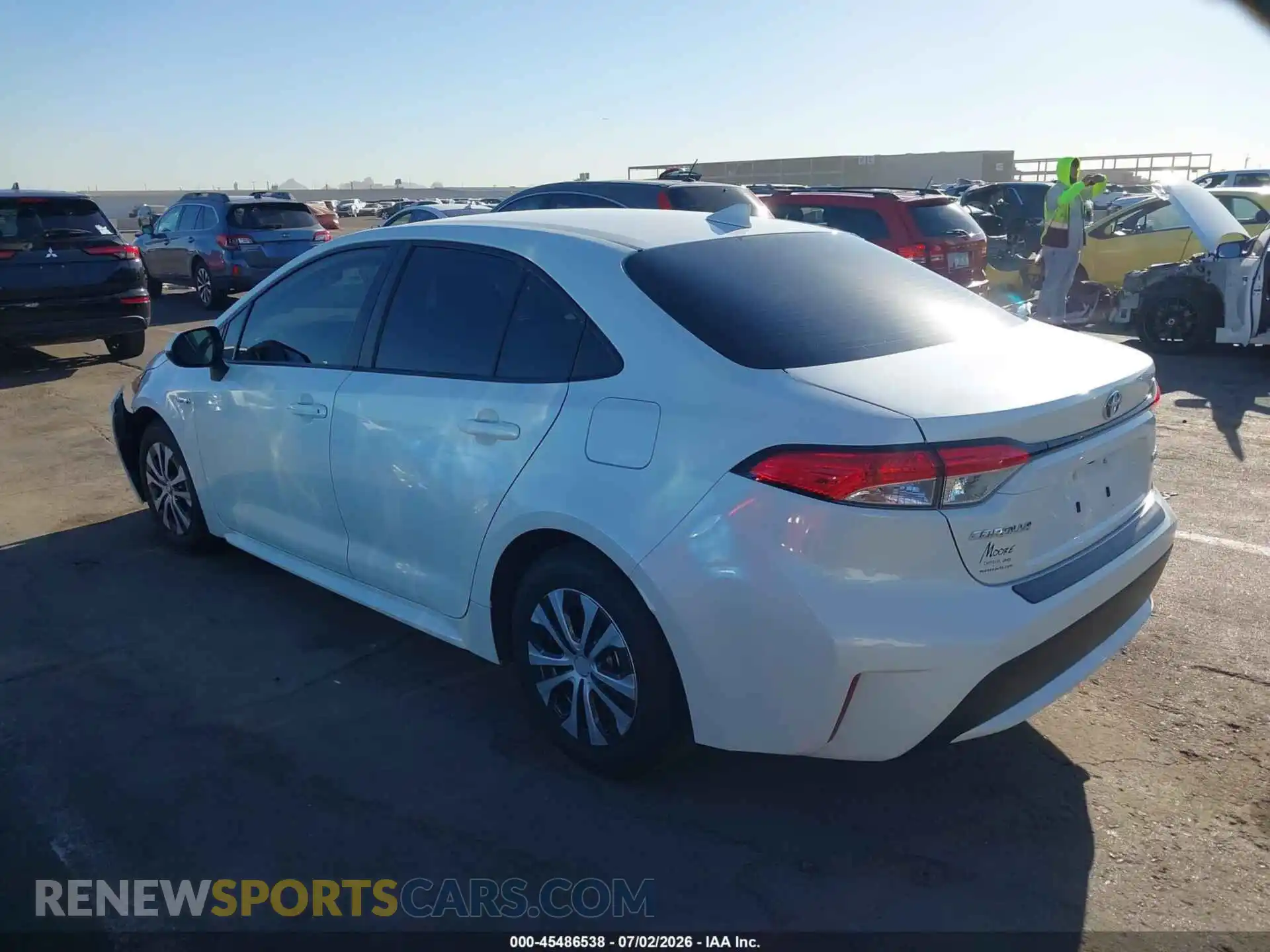 3 Photograph of a damaged car JTDEAMDE8MJ013501 TOYOTA COROLLA 2021