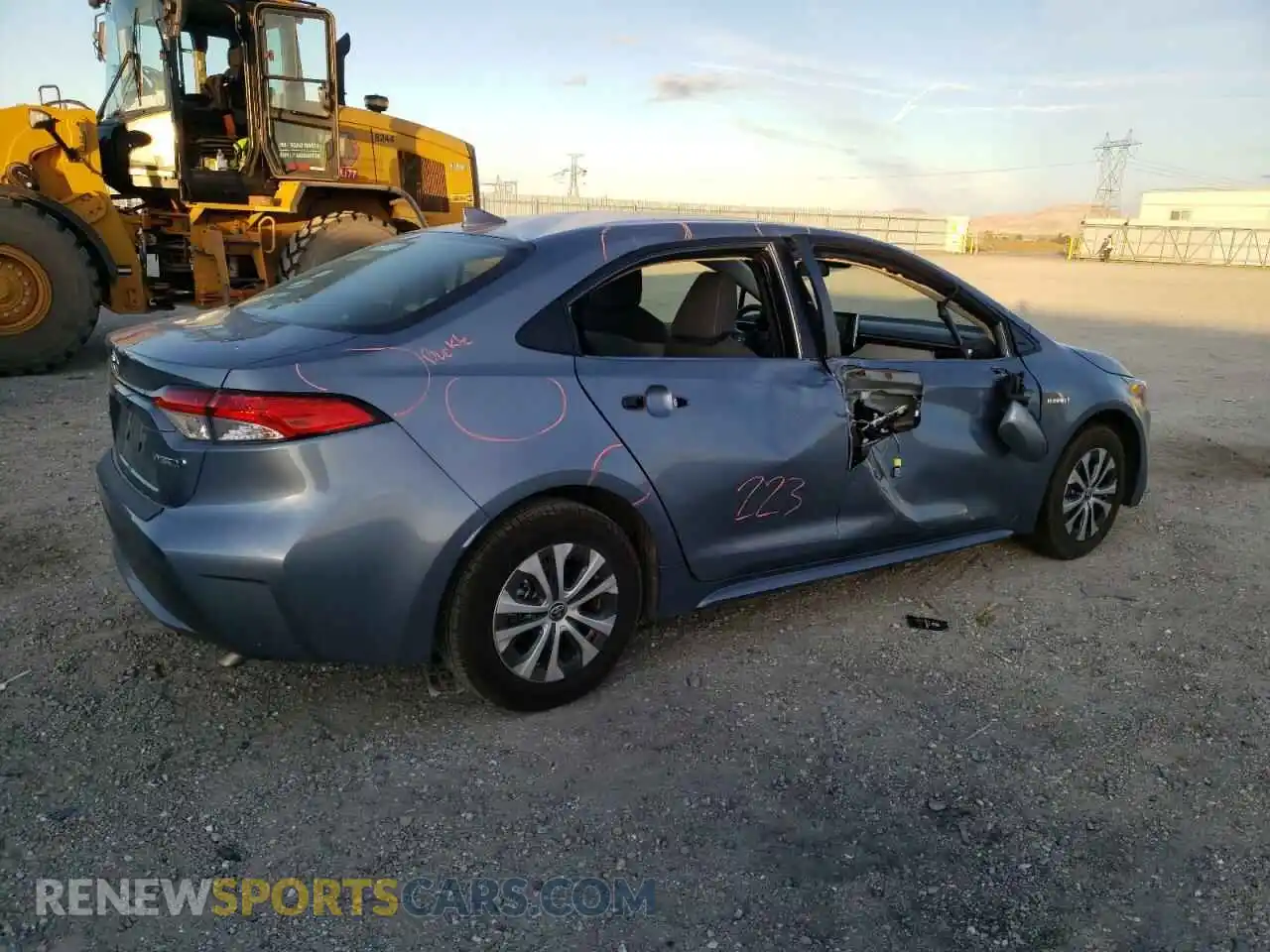 3 Photograph of a damaged car JTDEAMDE8MJ014227 TOYOTA COROLLA 2021