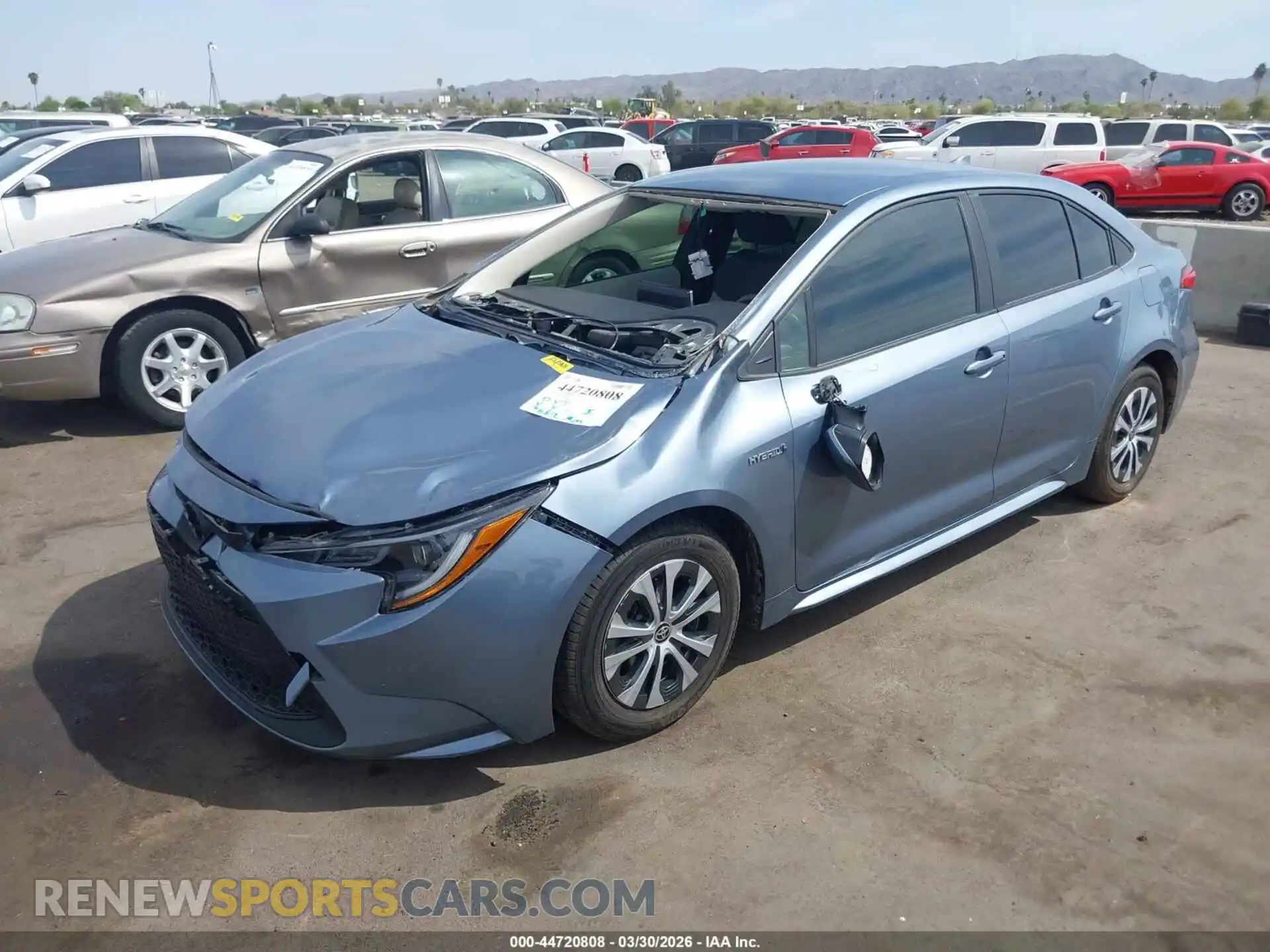 2 Photograph of a damaged car JTDEAMDE8MJ024269 TOYOTA COROLLA 2021