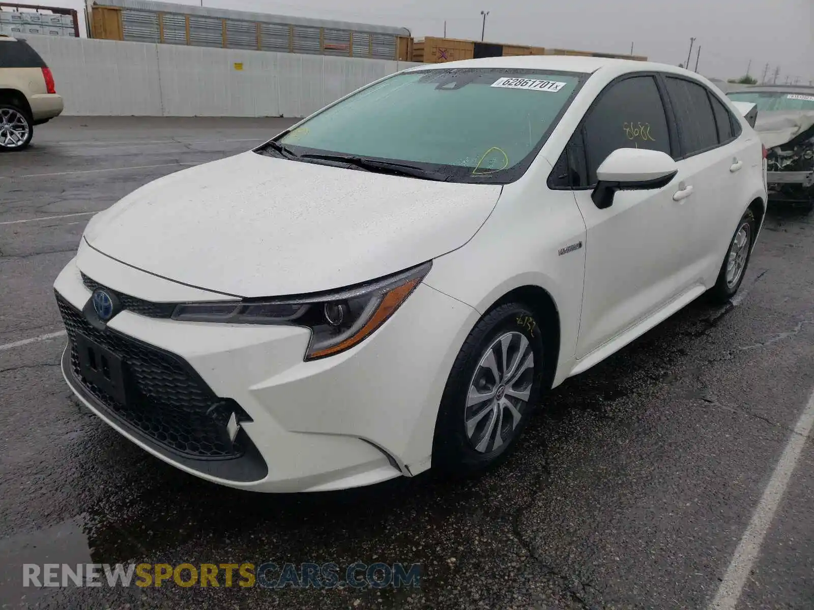 2 Photograph of a damaged car JTDEAMDE8MJ026975 TOYOTA COROLLA 2021