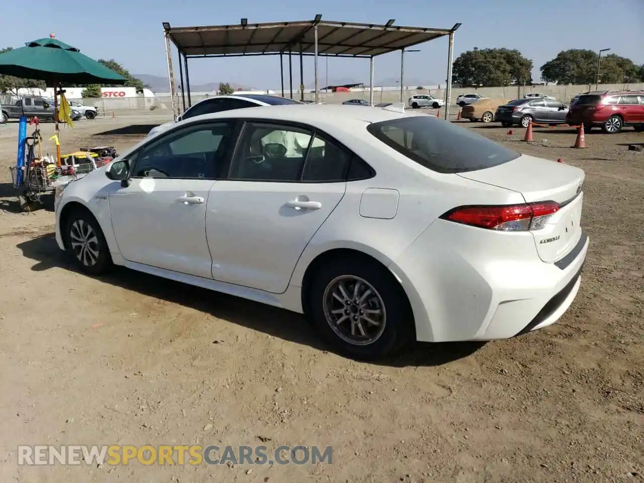 2 Photograph of a damaged car JTDEAMDE8MJ030587 TOYOTA COROLLA 2021