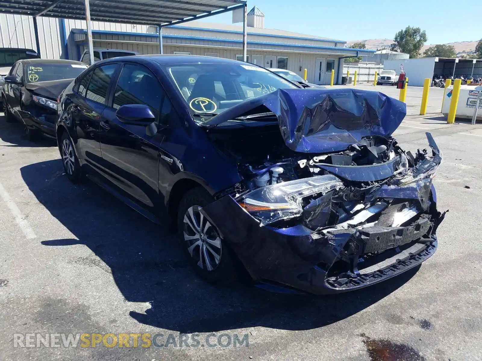 1 Photograph of a damaged car JTDEAMDE8MJ033554 TOYOTA COROLLA 2021