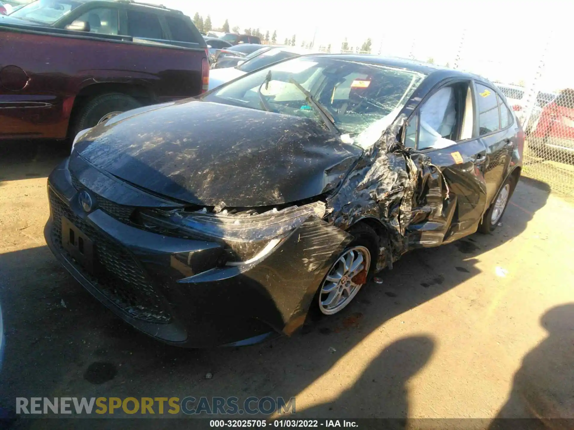 2 Photograph of a damaged car JTDEAMDE8MJ034820 TOYOTA COROLLA 2021