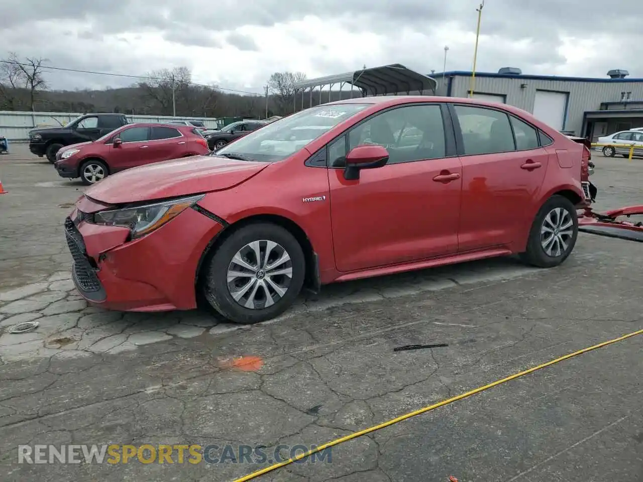 1 Photograph of a damaged car JTDEAMDE9MJ003897 TOYOTA COROLLA 2021