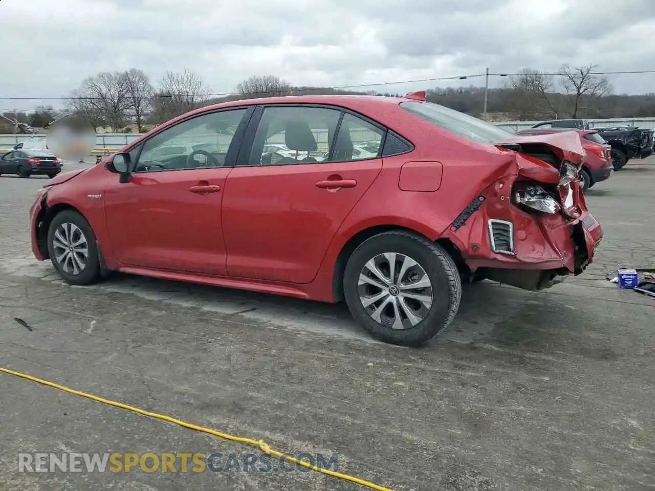 2 Photograph of a damaged car JTDEAMDE9MJ003897 TOYOTA COROLLA 2021