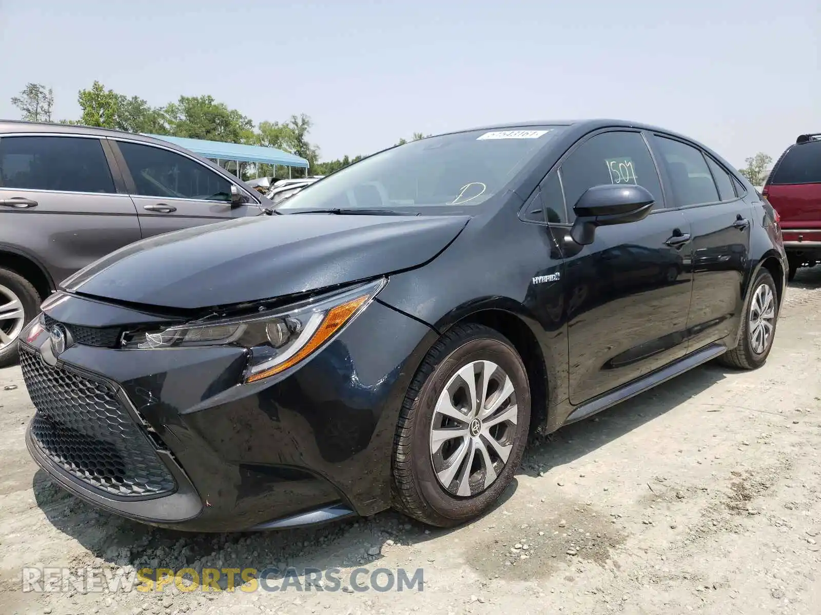 2 Photograph of a damaged car JTDEAMDE9MJ005682 TOYOTA COROLLA 2021