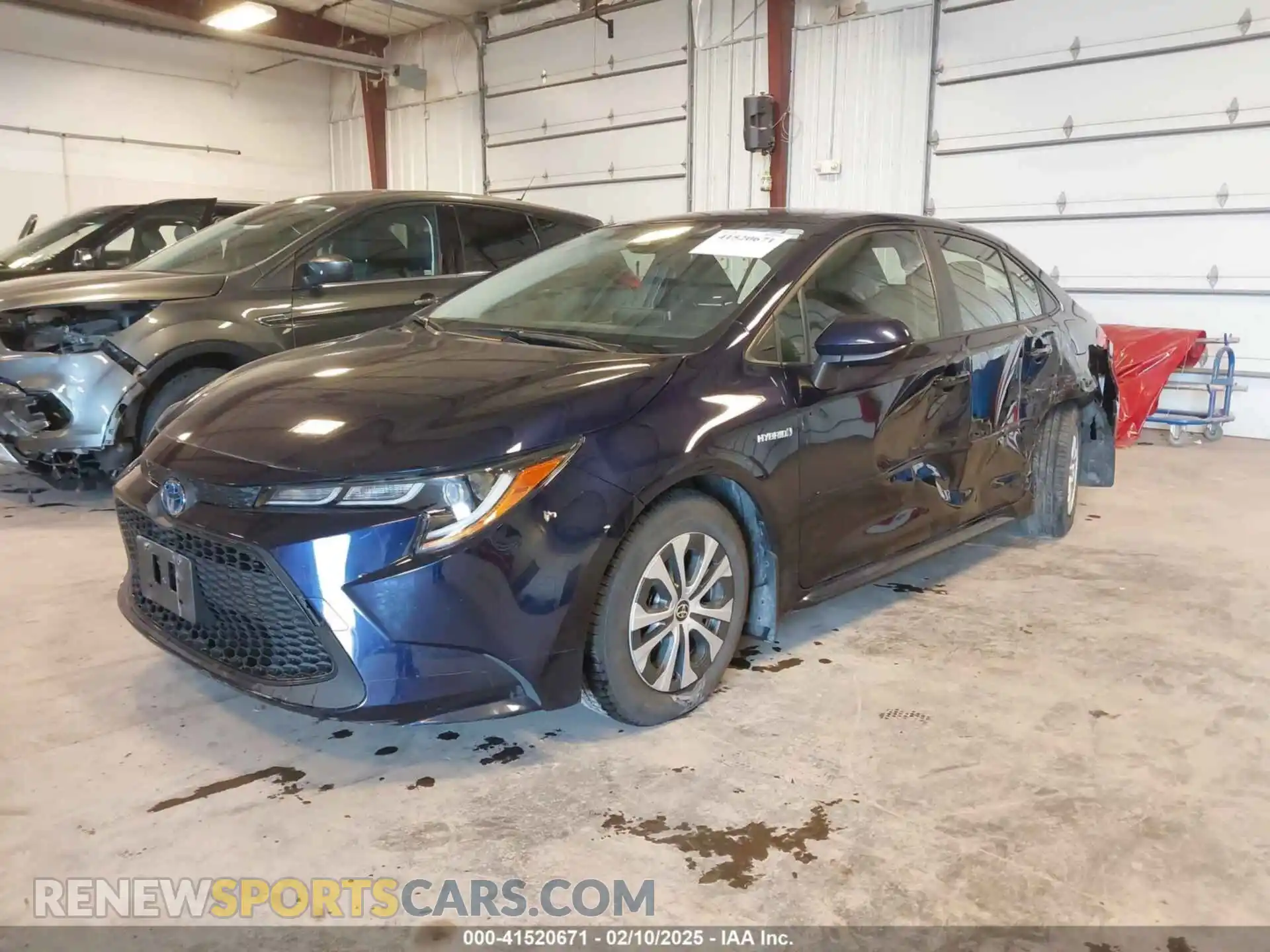 2 Photograph of a damaged car JTDEAMDE9MJ009196 TOYOTA COROLLA 2021