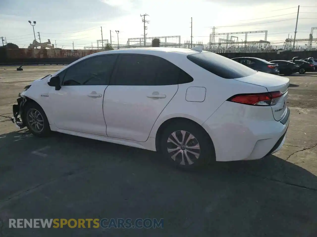 2 Photograph of a damaged car JTDEAMDE9MJ009747 TOYOTA COROLLA 2021